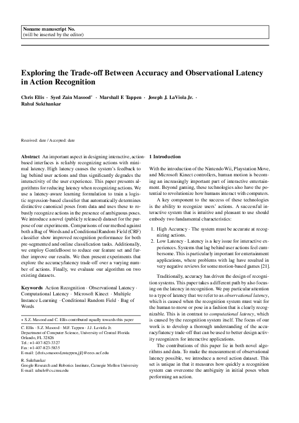 (PDF) Exploring the Trade-off Between Accuracy and Observational ...