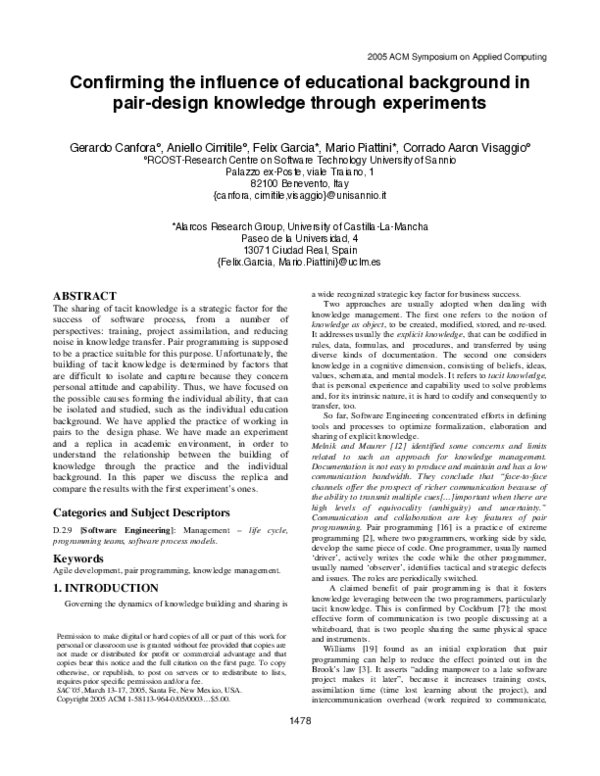 (PDF) Confirming the influence of educational background in pair-design ...