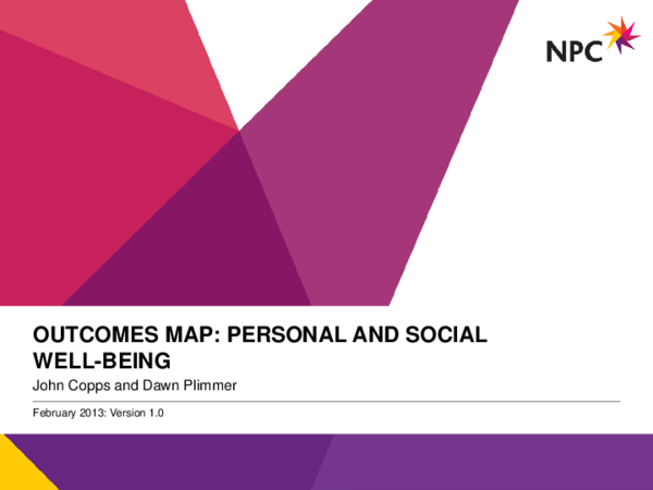 (PDF) Outcomes map: personal and social well-being