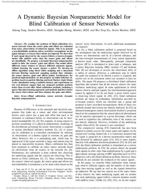 (PDF) A Dynamic Bayesian Nonparametric Model for Blind Calibration of ...