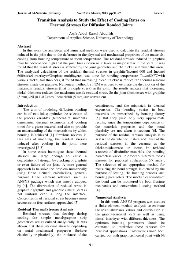 (PDF) Transition Analysis to Study the Effect of Cooling Rates on ...