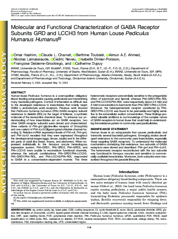 (PDF) Molecular and Functional Characterization of GABA Receptor ...