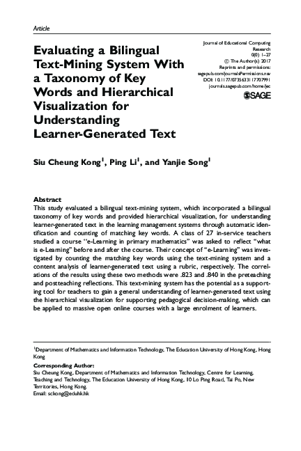 (PDF) Evaluating a Bilingual Text-Mining System With a Taxonomy of Key ...