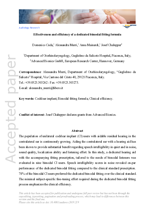 (PDF) Effectiveness and efficiency of a dedicated bimodal fitting formula