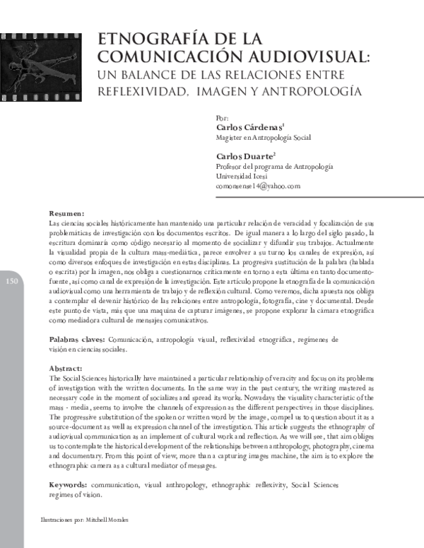 (PDF) Etnografía De La Comunicación Audiovisual Un Balance De Las