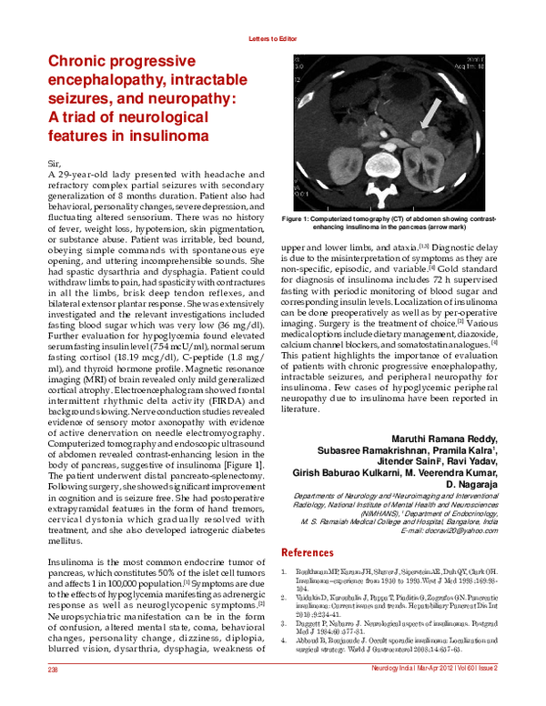 (PDF) Chronic progressive encephalopathy, intractable seizures, and ...
