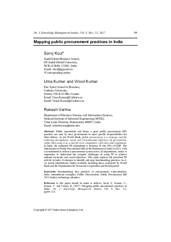 PUBLIC PROCUREMENT PRACTICES AND ARCHITECTURAL DESIGN OUTCOMES IN visual data 8