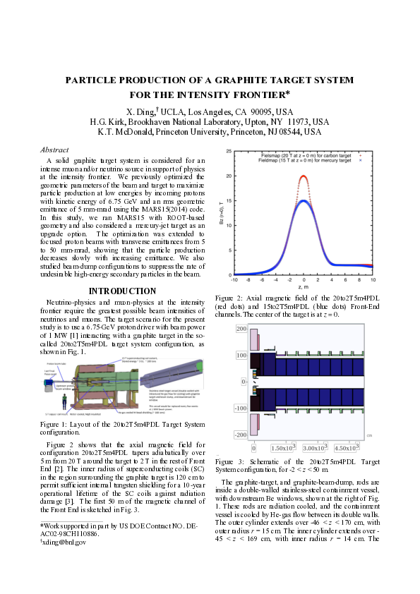 (PDF) Particle Production of a Graphite Target System for the Intensity ...