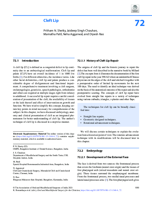 (PDF) Cleft Lip
