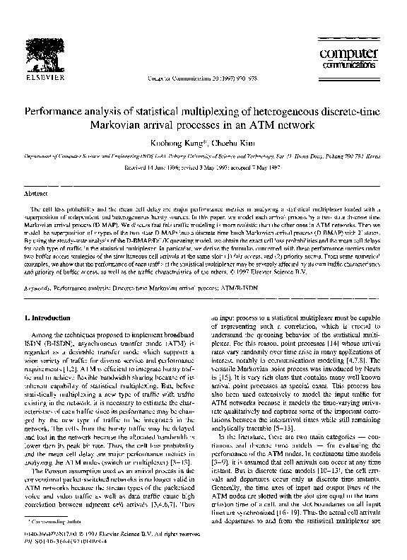(PDF) Performance analysis of statistical multiplexing of heterogeneous ...