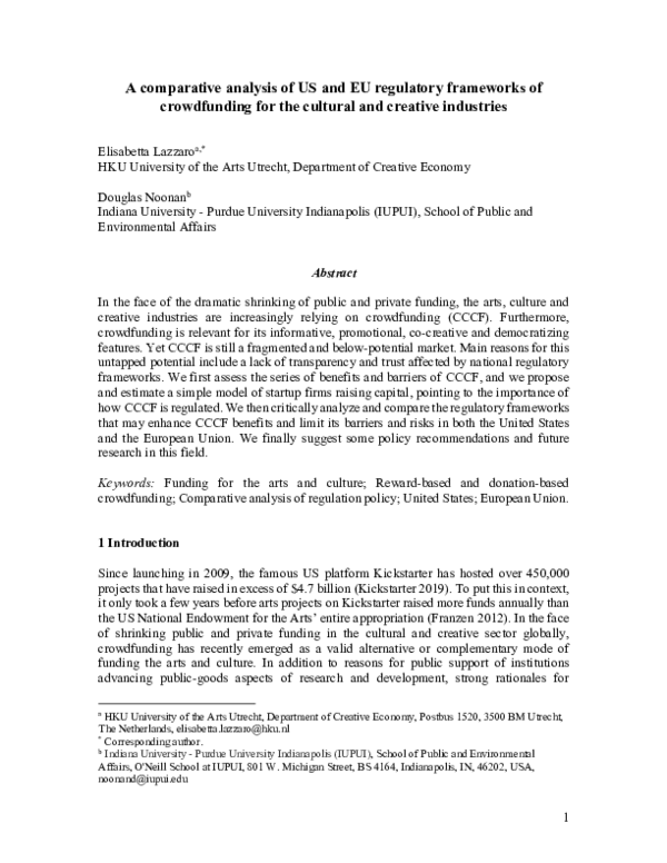 (PDF) A comparative analysis of US and EU regulatory frameworks of ...