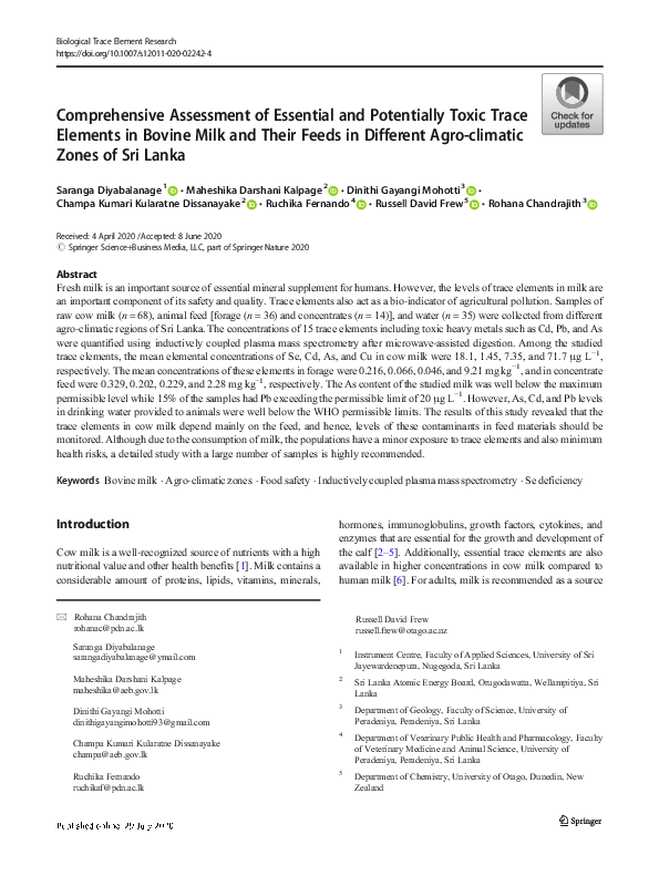 (PDF) Comprehensive Assessment of Essential and Potentially Toxic Trace ...