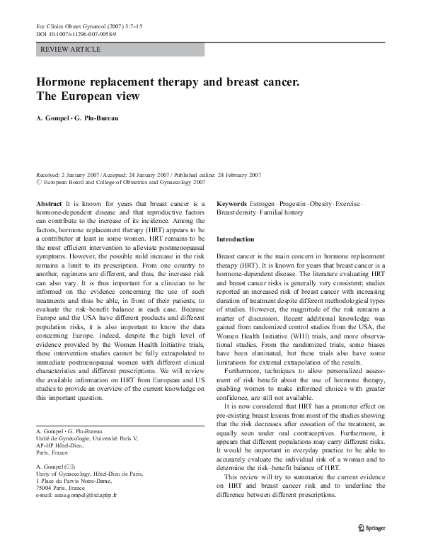 pdf-hormone-replacement-therapy-and-breast-cancer-the-european-view