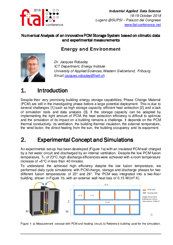 Numerical Analysis of an innovative PCM Storage System based on ...