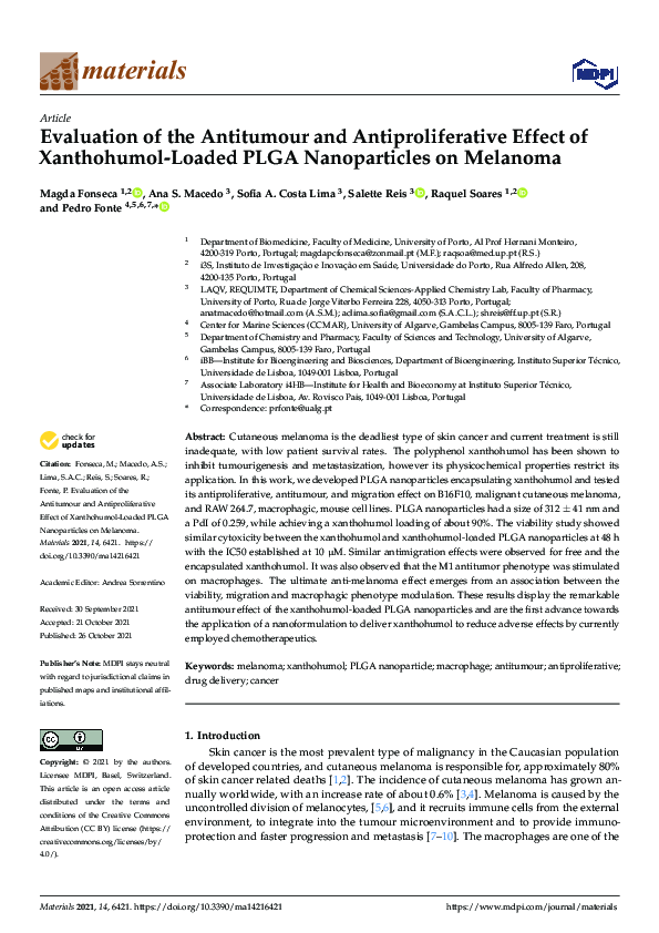 (PDF) Evaluation of the Antitumour and Antiproliferative Effect of