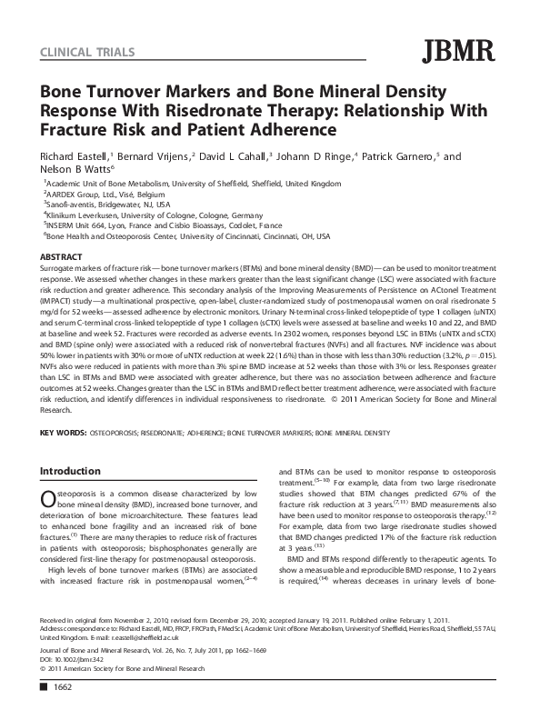 (PDF) Bone turnover markers and bone mineral density in hypertensive ...