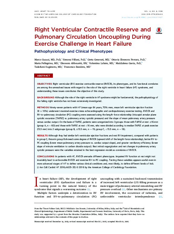 (PDF) Right Ventricular Contractile Reserve and Pulmonary Circulation ...