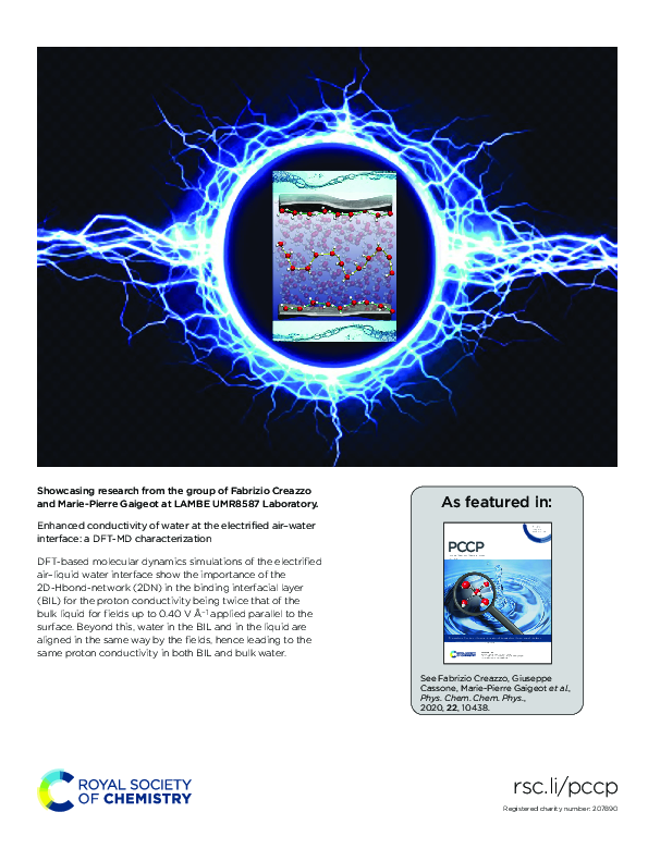(PDF) Enhanced conductivity of water at the electrified air-water ...