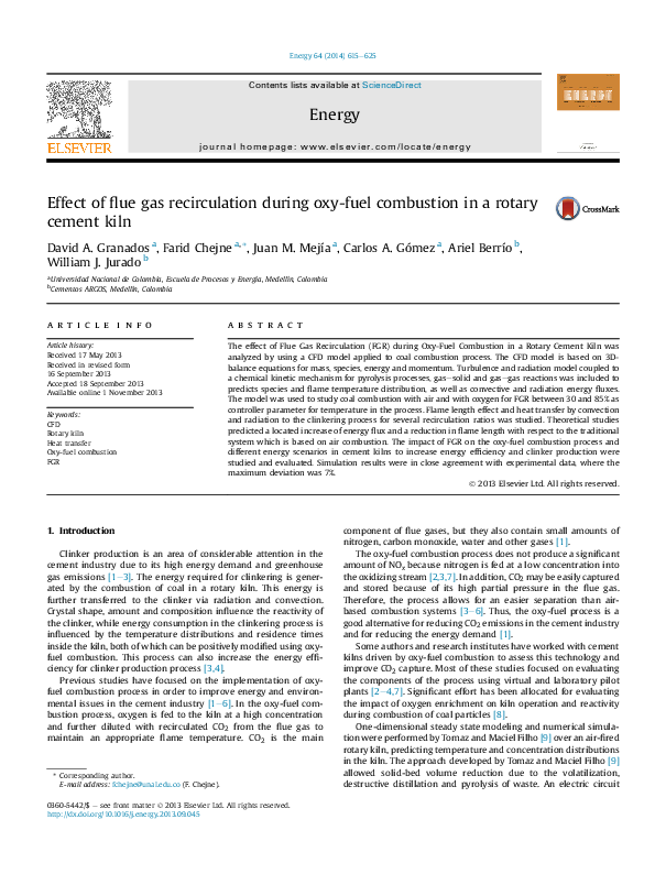 (PDF) Effect of flue gas recirculation during oxy-fuel combustion in a ...