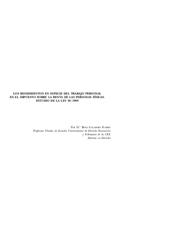 (PDF) Los rendimientos en especie del trabajo personal en el impuesto ...