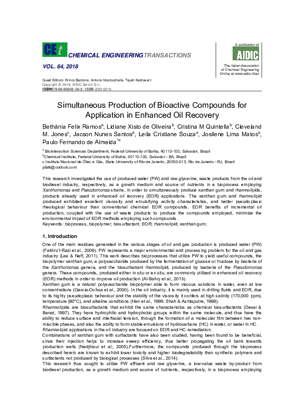 (PDF) Simultaneous production of bioactive compounds for application in ...