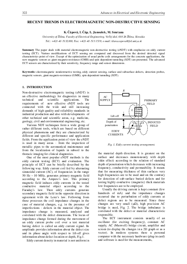 (PDF) Recent trends in electromagnetic non-destructive sensing