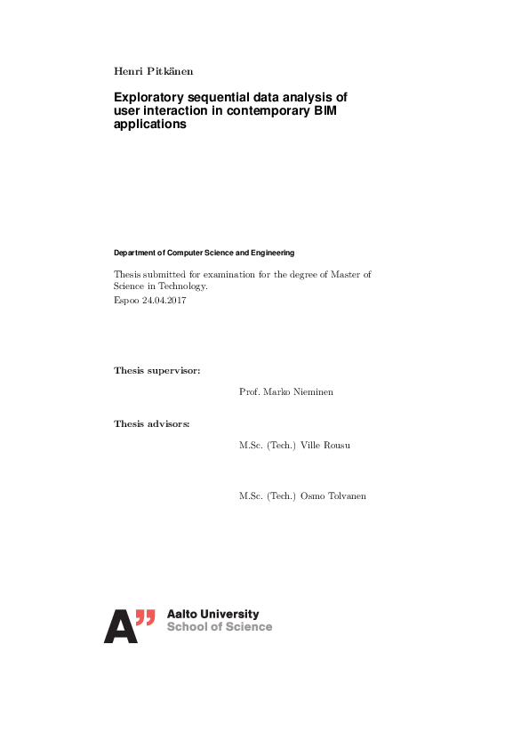 (PDF) Exploratory sequential data analysis of user interaction in ...