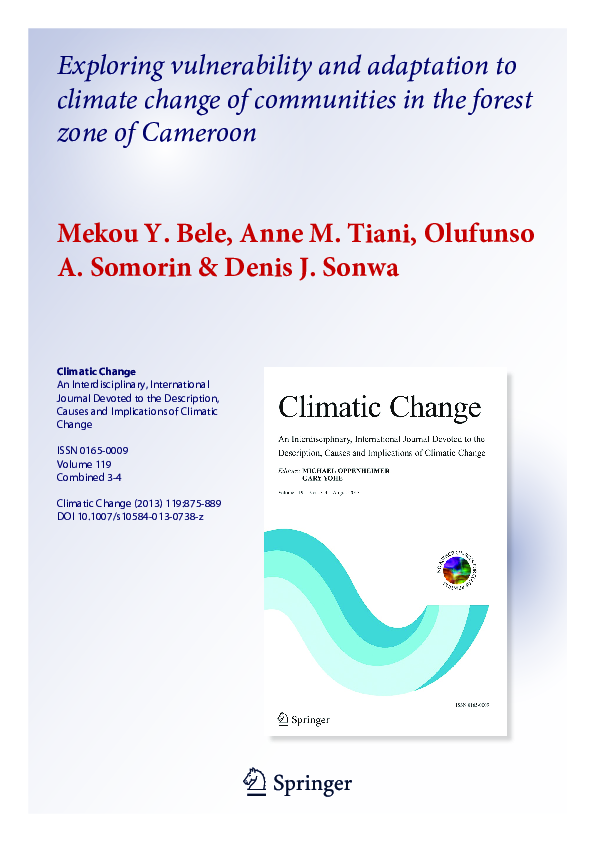 (PDF) Climatic Change An Interdisciplinary, International Journal ...