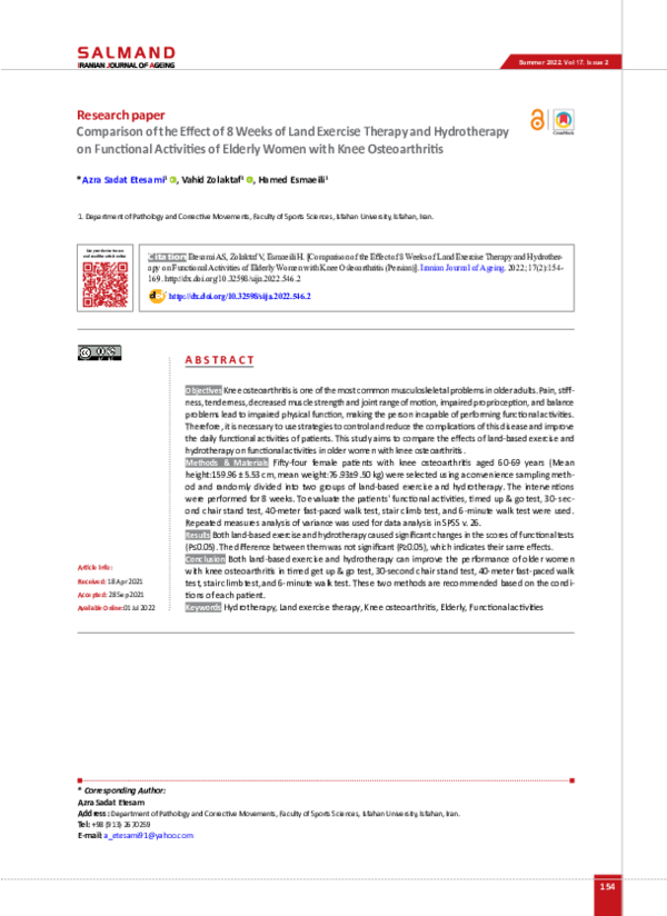 (PDF) Research paper Comparison of the Effect of 8 Weeks of Land ...