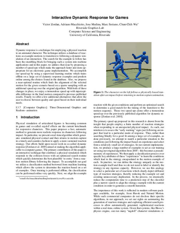 (PDF) Speeding Up Dynamic Responses in Games