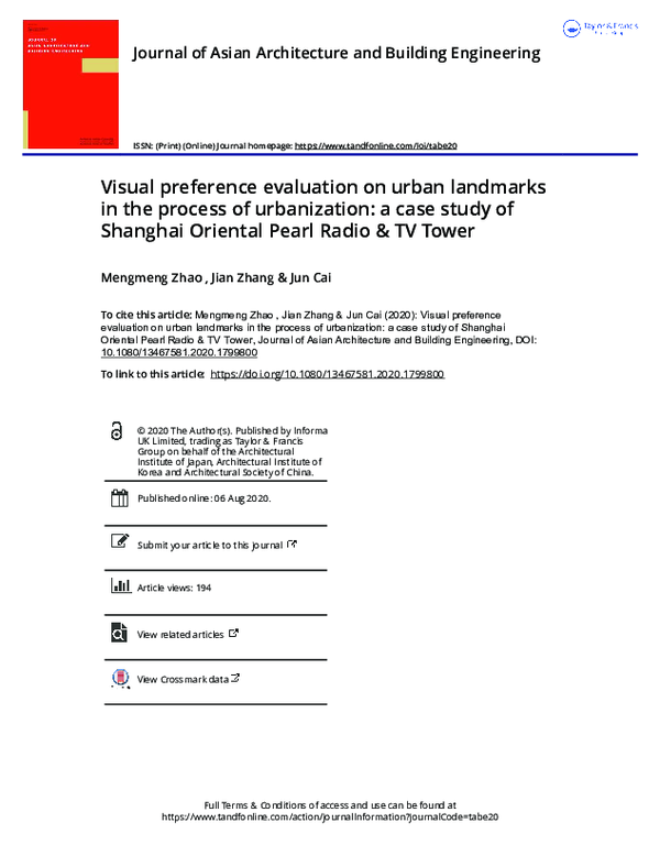 (PDF) Visual preference evaluation on urban landmarks in the process of ...