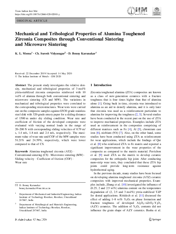 (PDF) Mechanical and Tribological Properties of Aluminum Based Metal ...