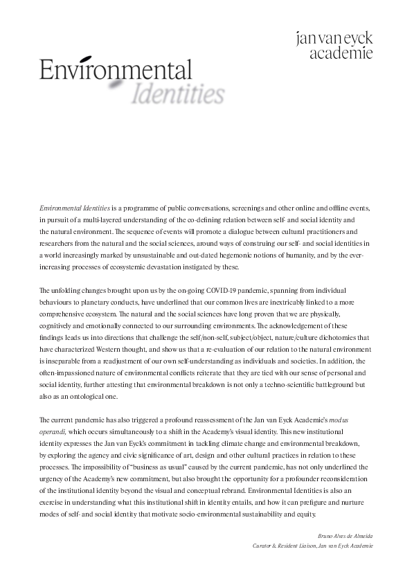 (PDF) Environmental Identities