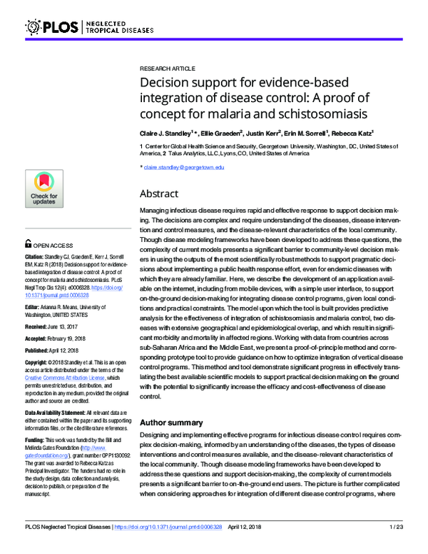 (PDF) Decision support for evidence-based integration of disease ...