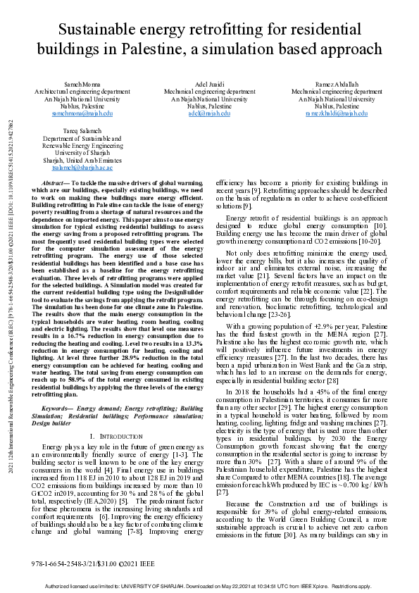 (PDF) Sustainable energy retrofitting for residential buildings in ...