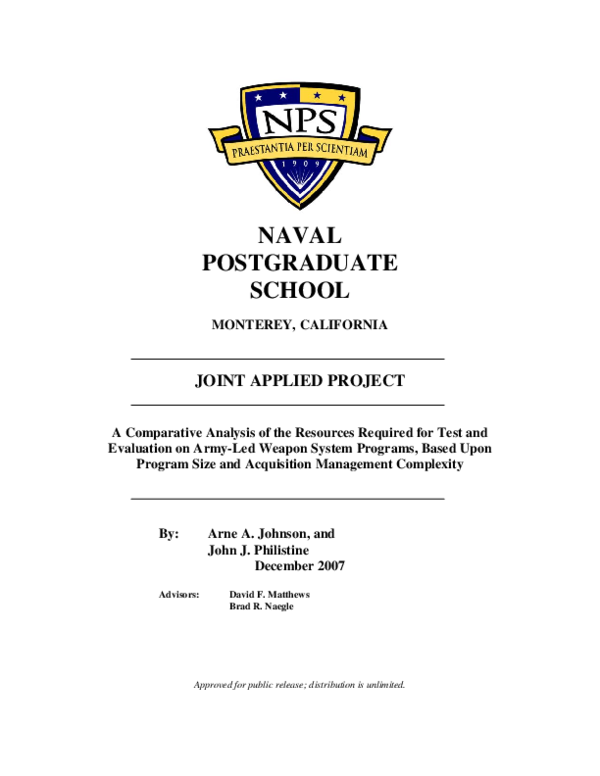 (PDF) A Comparative Analysis of the Resources Required for Test and ...