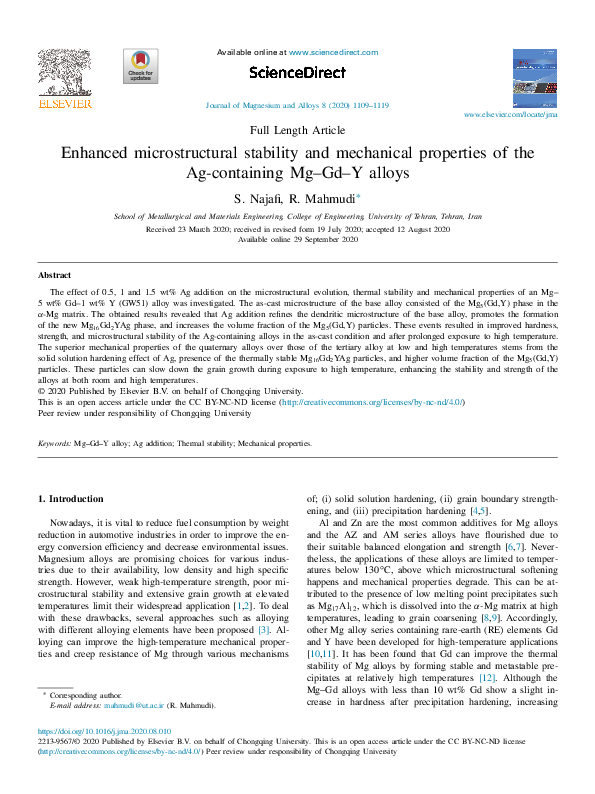 (PDF) Enhanced microstructural stability and mechanical properties of ...