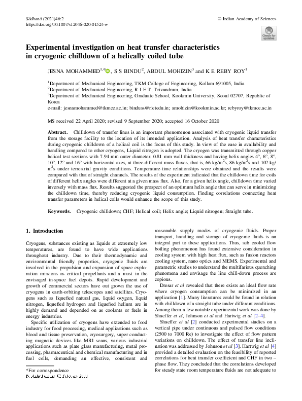 (PDF) Experimental investigation on heat transfer characteristics in ...