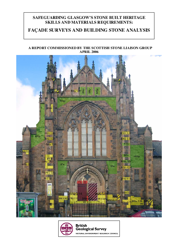 Picture of (PDF) Safeguarding Glasgow's stone built heritage skills and materials ...