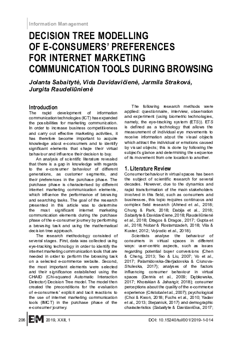 (PDF) Decision tree modelling of e-consumers’ preferences for internet ...