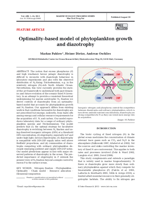 (PDF) MARINE ECOLOGY PROGRESS SERIES Mar Ecol Prog Ser INTRODUCTION