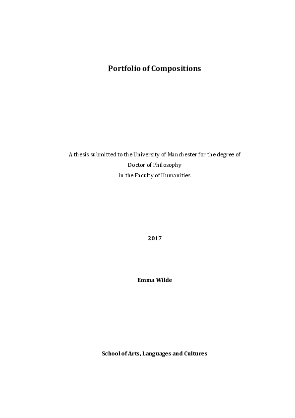 (PDF) Portfolio of Compositions