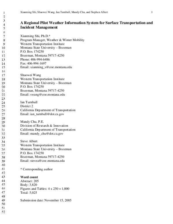  pdf a regional pilot weather information system for surface