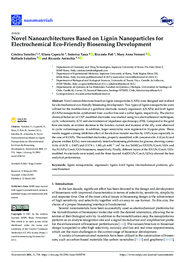 Pdf Novel Nanoarchitectures Based On Lignin Nanoparticles For Electrochemical Eco Friendly Pdf Novel Nanoarchitectures Based On Lignin Nanoparticles For Electrochemical Eco Friendly