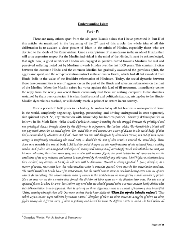 Pdf Understanding Islam Iv