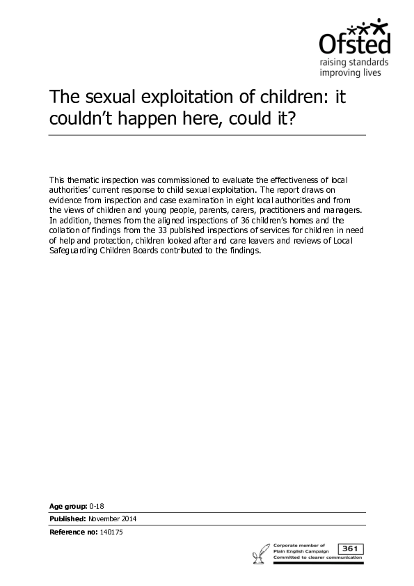(PDF) Sexual Exploitation of Children