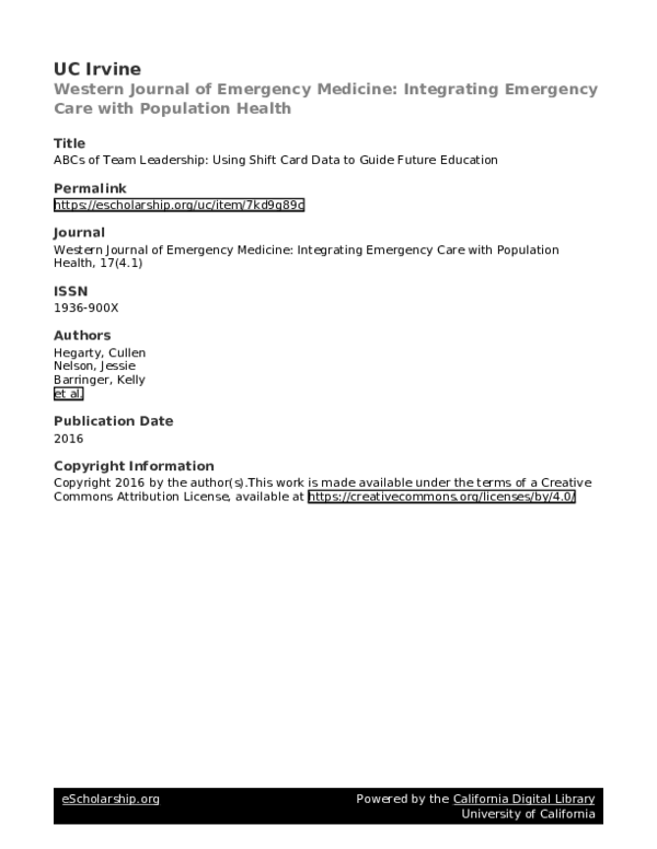  pdf abcs of team leadership using shift card data to guide future