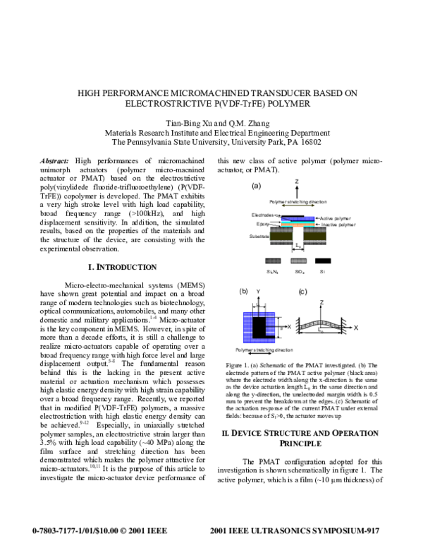 (PDF) High performance micromachined transducer based on ...