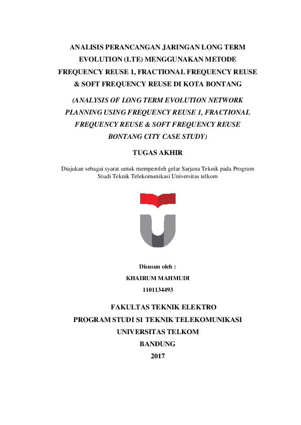 (PDF) Analisis Perancangan Jaringan Long Term Evolution (LTE ...