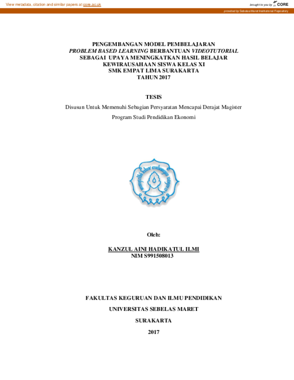 (PDF) Pengembangan Model Pembelajaran Problem Based Learning Berbantuan ...